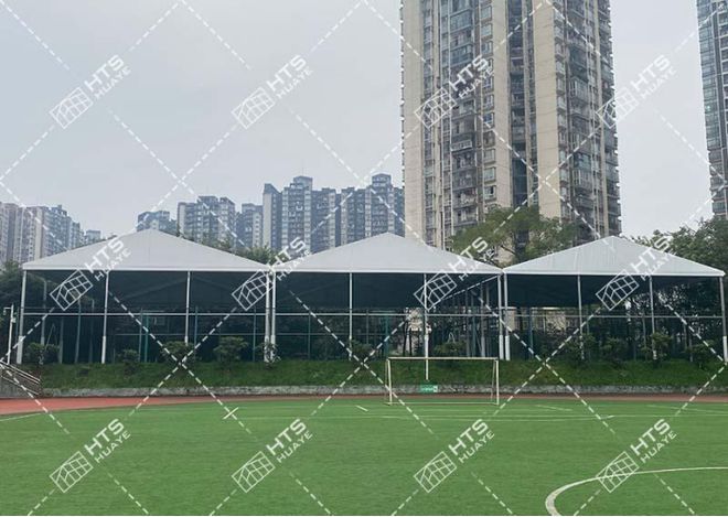 烨体育篷房给你稳稳的课堂体验新利娱乐大雨、强风也不怕华(图3)